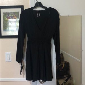 Black Zara  v neck dress